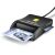 Czytnik Axagon AXAGON CRE-SM3SD, USB-A FlatReader 4-slot czytnik kart identyfikacyjnych + SD/microSD/SIM, kabel 1,3 m 82603272