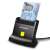 Axagon CRE-SM3SD USB Smart Card & SD/microSD/SIM card FlatReader, czarny czytnik kart z czeskim dowodem osobistym