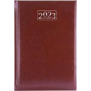 VICTORIA OFFICE 2023 A5 Napi Tervező, Bordó - Fortuna