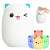 Детска нощна лампа led cat kitty rgb touch 82306731