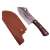 IdeallStore® Japanisches Buredo handgefertigtes Metzgermesser mit Lederscheide, 25,5 cm