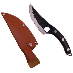 IdeallStore® handgemachtes japanisches Messer mit Lederscheide - Jagd- & Survivalmesser