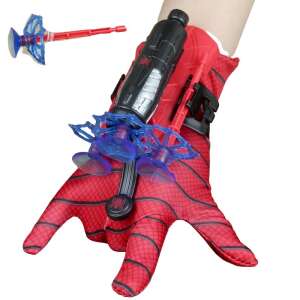 Spiderman kesztyű gyerekeknek IdeallStore, két tapadókoronggal, piros, univerzális méretű 59190544 Jelmez gyerekeknek