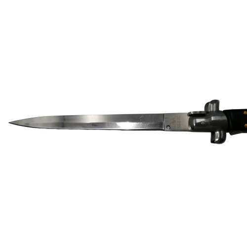 Automata kés, olasz penge, tűsarkú, rozsdamentes acél, 24,5 cm, burkolat mellékelve