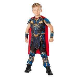 Thor Deluxe Costume for Boys - Thor: Love and Thunder, 3-4 years old, 104 cm - Light Switch