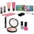 Technic Chit Chat Colour Collection makeup set components: eyeshadows, lip gloss, nail polish, blush