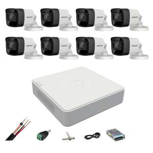 Hikvision 8 kamerás megfigyelő rendszer 8MP kamerákkal, DVR-rel és tartozékokkal - Hikvision Biztonsági kamera