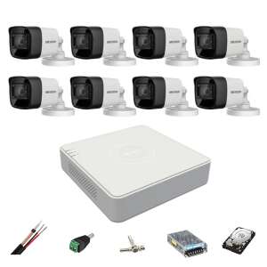 Hikvision 8MP CCTV rendszer 8 kamerával, DVR-rel és tartozékokkal - Hikvision