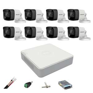 Hikvision 8MP 4 az 1-ben CCTV rendszer 8 kamerával és 8 csatornás 4K DVR-rel - Hikvision