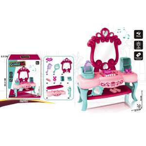 Vanity Table with Mirror + Beauty Accessories