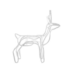 White LED Reindeer Christmas Decoration, 144 Lights, 59x27.5x64 cm - Outdoor Christmas decoration