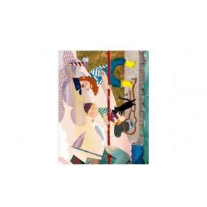 Djeco 1,2,3 Go! Puzzle, 54 piece puzzle, featuring a tug-of-war scene with fairytale characters - Londji