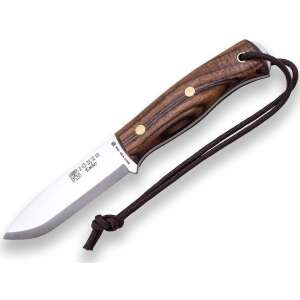 Joker Ember Bushcraft kés 10,5 cm-es rozsdamentes acél pengével és diófa markolattal - Vadászat