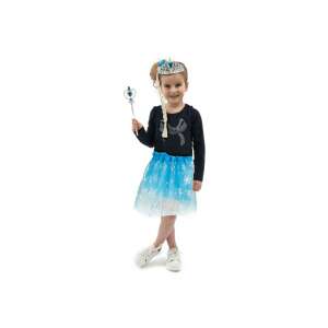 Ice Princess Costume with Skirt, Tiara and Magic Wand, Toi-Toys, Blue
