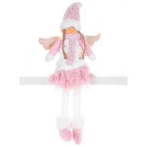 Pink angel with wings Christmas decoration, 23x12x59 cm - Nonbrand Christmas Decoration