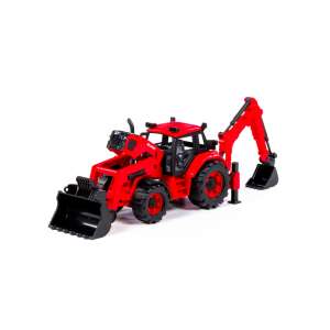 Traktor, kotrógép rakodóval, 31x15x14,5 cm, Polesie 59197580 Polesie