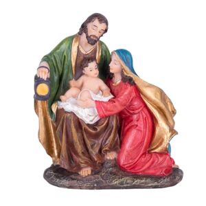 Magic Home Holy Family Figurine, polyresin Christmas decoration - Christmas