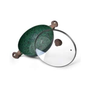 Tigaie wok Fissman-Malachite, aluminiu, 30x9 cm, verde/maro 59197882 Tigăi si seturi