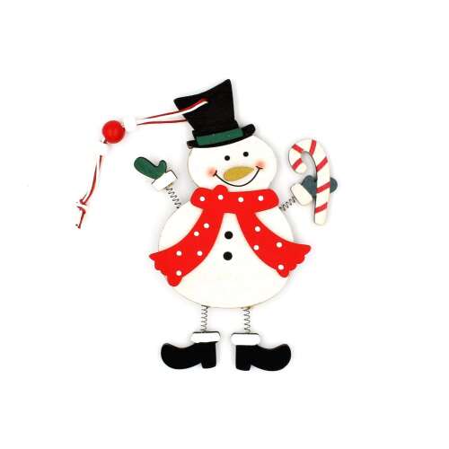 Wooden Snowman Decoration with Lollipop 59197914