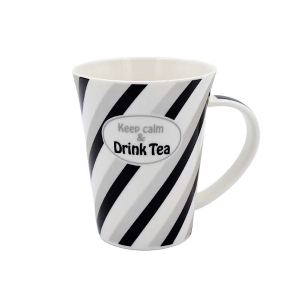 Personalized Porcelain Mug with "Keep calm and Drink Tea" message