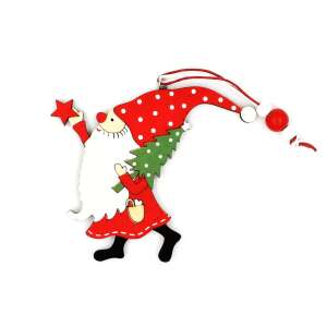 Wooden Decoration - Goblin with a Small Tree 59197960 - Nonbrand Christmas Decoration