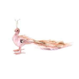 Pink peacock Christmas tree decoration, 33x12x15 cm - Nonbrand Christmas Decoration