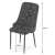 Dimensions of Amore black velvet dining chair with diamond-shaped buttons