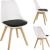 Mercaton Mark white chair: multiple angles, Scandinavian design
