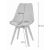 Mercaton Scandinavian dining chair dimensions, black seat and wooden legs