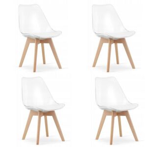 Mercaton Mark Transparent Chairs - Set of 4 - Furniture