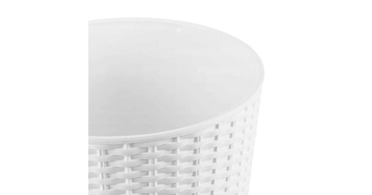 Vaso RATO Tubus 15,5 L colore Bianco - (HxLxL) 47,5 x 25 x 16,5