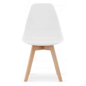Mercaton Kito chair, white, front view - Kitchen Furniture