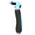 Springos self-cleaning pet brush for dogs and cats, blue and black, 5 cm, side view