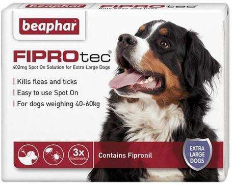 Beaphar FIPROtec spot-on kutyáknak (4.02 ml) (XL: 40-60 kg-ig)