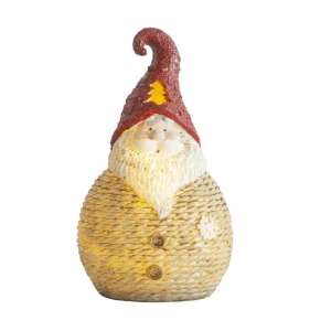 Decoratiune de Craciun LED Mos Craciun cu caciula rosie, 28.5 cm - Nonbrand Decorațiuni de Crăciun