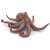 Papo CSEVEGŐ CSIGA FIGURA octopus figurine, side view, realistic detailed model, brown color, for kids, educational toy