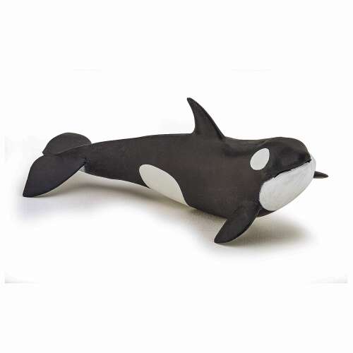 Papo Killer Whale Figure, black and white, realistic, detailed, for kids, educational toy