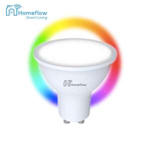 Intelligens Led Izzó Vezeték Nélküli Homeflow B-5001, Gu10, 5w (35w), 300lm, Rgb, Tompítható, Mobiltelefon-vezérlés