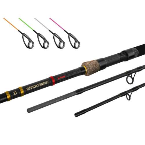 Delphin RIVER TROPHY NXT XTREME feeder horgászbot, 400cm, 250g, 3 tag, fekete és arany - Feeder és picker bot