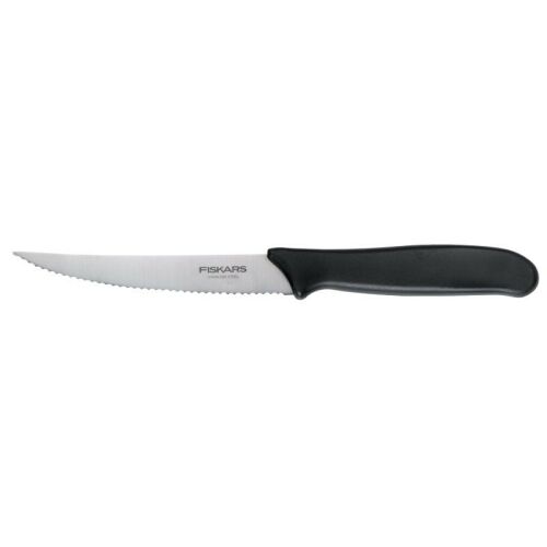 Fiskars Essential Tomato Knife 11 cm, serrated stainless steel blade
