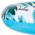 Bestway Tropical Palms inflatable swim ring, 119cm, blue and green