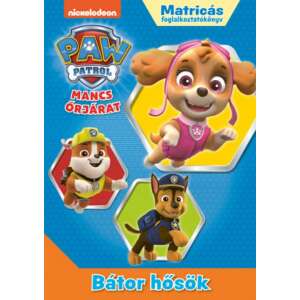 Carte de activități cu autocolante Paw Patrol, eroi curajoși, Nickelodeon - Mancs Őrjárat