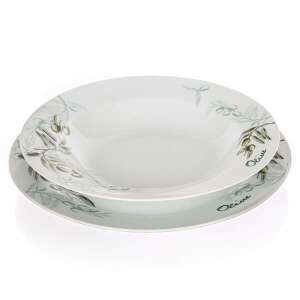 Banquet Olivás Porcelán Étkészlet - 18 részes