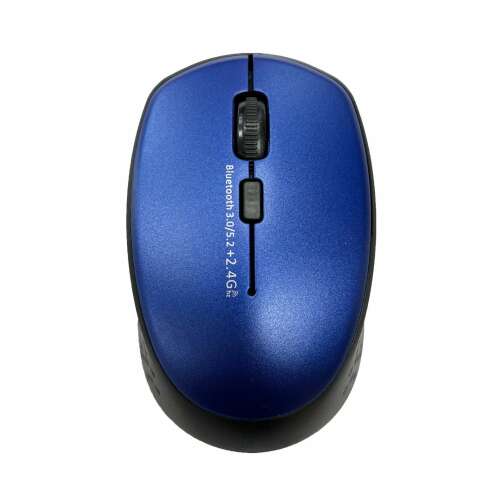 Mouse wireless cu Bluetooth 3.0/5.2 și 2,4 GHz, Albastru