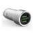 LDNIO C-401 autós USB töltő, 2xUSB csatlakozóval, Quick Charge 3.0 technológiával, ezüst