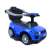 Funfit Kids Bébitaxi modrá tlačná autíčko so zvukovými efektmi, zobrazujúce sedadlo a úložný priestor