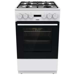 Mora K4255CW Combination cooker, 70L, 4 gas burners, Energy class D, White