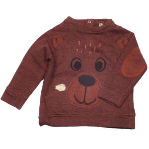 Maci Pulóver Kisfiúknak - Barna Pamut - 9-12 hónap 32558775 - Knot So Bad