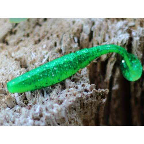 Rapture Power Shad Dual 5 cm lime Yellow 20 db, plasztik csali, zöld csillámos - Rapture
