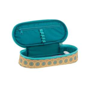 Ars Una Gold Hope großer Stiftetui mit türkis und goldfarbenem Muster, offener Blick - Ars Una Federmappen